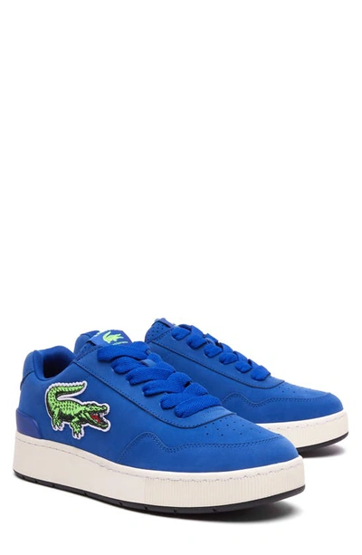 Shop Lacoste Ace Clip Sneaker In Dk Blu/ Grn