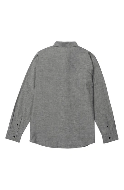 Shop Volcom Orion Cotton Oxford Button-down Shirt In Black