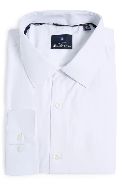 Shop Ben Sherman Slim Fit Button-down Shirt In White