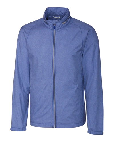 Shop Cutter & Buck Mens Panoramic Packable Jacket In Blue
