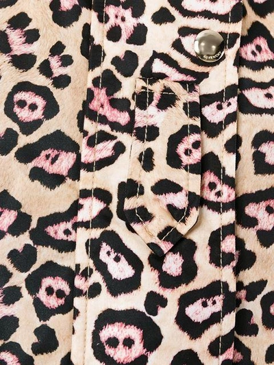 Givenchy Bell-sleeve Leopard-print Shell Parka Coat