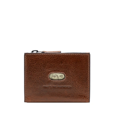 Shop Fossil Men's Andrew Litehide Leather Card Case In Brown