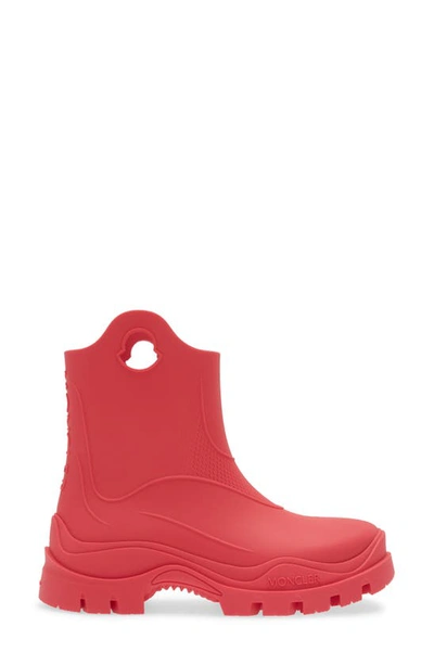 Shop Moncler Misty Waterproof Rain Boot In Dark Pink