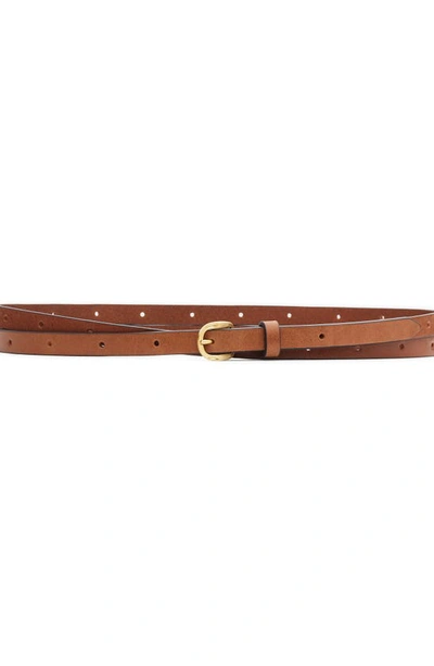 Shop Rag & Bone Mini Belize Double Wrap Leather Belt In Brown