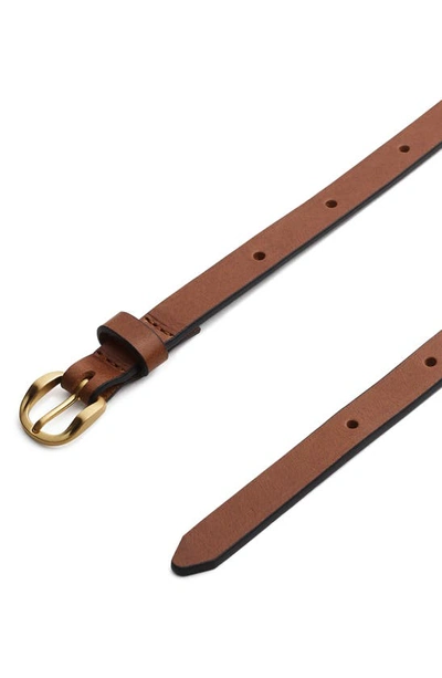 Shop Rag & Bone Mini Belize Double Wrap Leather Belt In Brown