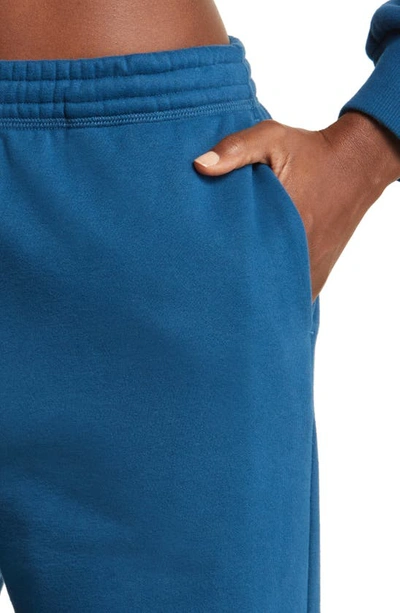 Beyond Yoga On The Go Cotton Blend Joggers In Blue Gem