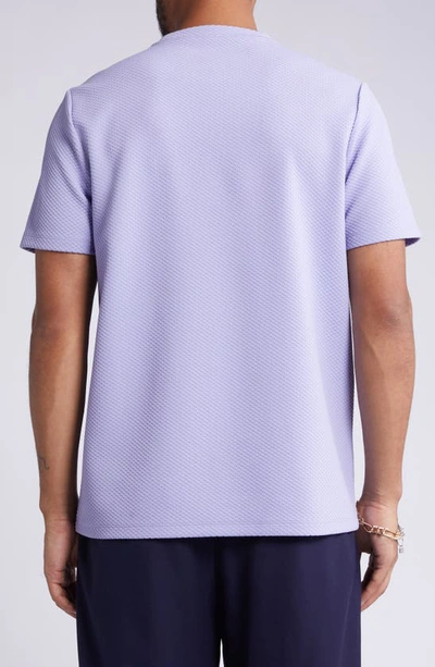 Shop Open Edit 3d Texture T-shirt In Purple Perfume