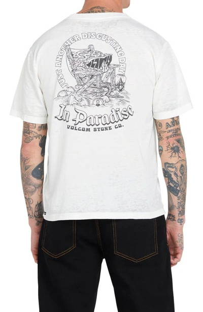 Shop Volcom X Collin Provost Skate Vitals Graphic T-shirt In Off White