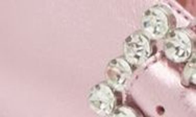 Shop Free People Rumor Diamante Mary Jane Flat In Frost Pink Metallic