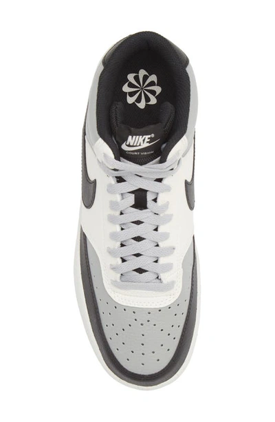 Nike Court Vision Mid Next Nature Mid Top Sneaker In Smoke Grey/ Black/ Sail