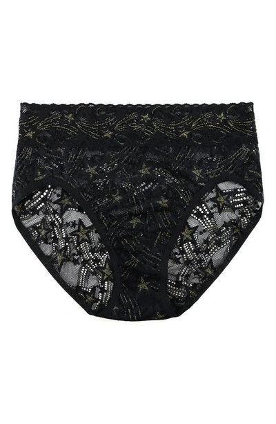 Shop Hanky Panky Night Fever French Briefs In Black/ Gold