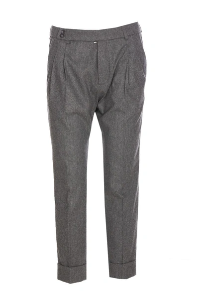 Shop Hōsio Hosio Trousers In Grey