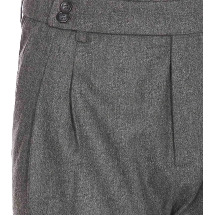 Shop Hōsio Hosio Trousers In Grey