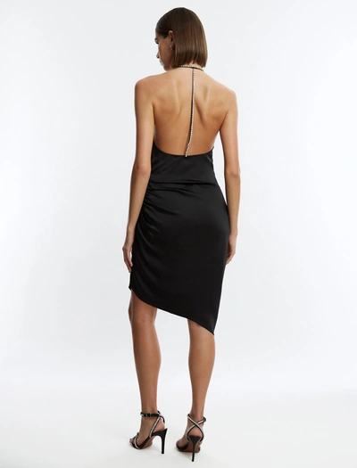 Shop Bcbgmaxazria Anwen Ruched Mini Dress In Black