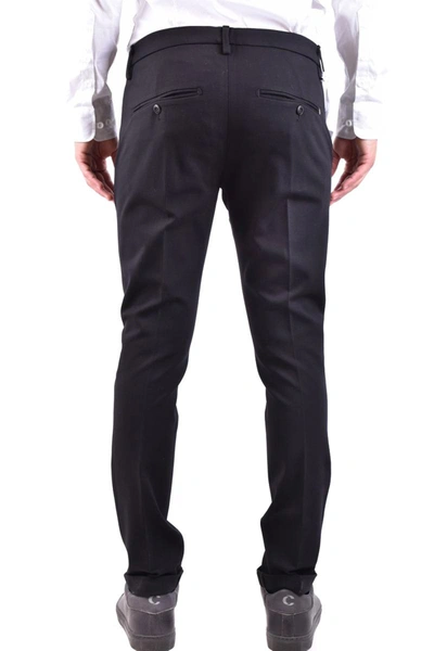 Shop Dondup Trousers In Black