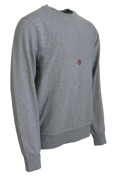 Aeronautica Militare Gray Men Pullover Sweatshirt Sweater In Gray