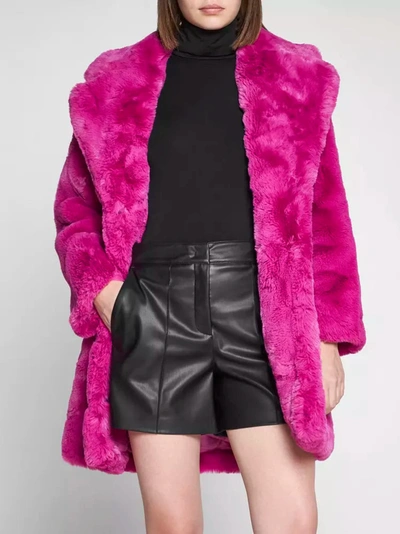 Shop Apparis Chic Pink Faux Fur Jacket - Eco-friendly Winter Women's Essential