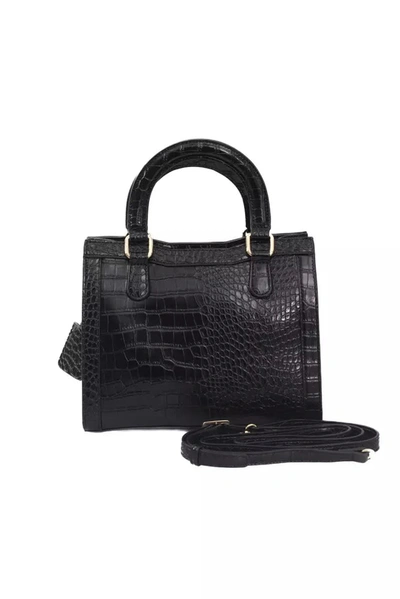 Shop Baldinini Trend Elegant Black Shoulder Bag With Golden Women's Accents