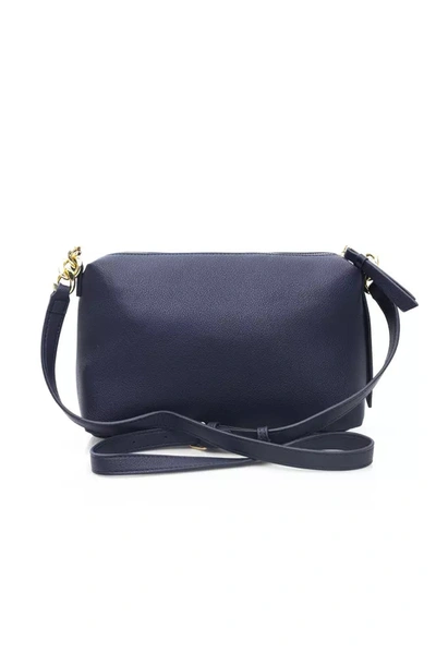 Shop Baldinini Trend Elegant Blue Shoulder Bag With Golden Women's Details
