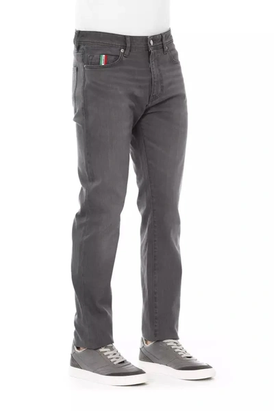 Shop Baldinini Trend Gray Cotton Jeans &amp; Men's Pant