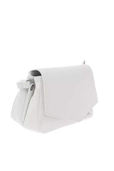 Shop Baldinini Trend Elegant White Leather Shoulder Women's Bag