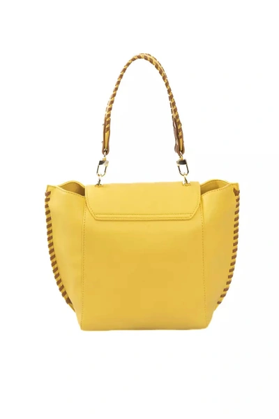 Shop Baldinini Trend Elegant Yellow Shoulder Flap Bag With Golden Women's Accents