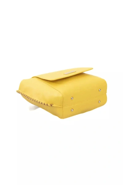 Shop Baldinini Trend Elegant Yellow Shoulder Flap Bag With Golden Women's Accents