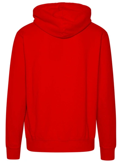 Shop Dsquared2 Red Cotton Sweatshirt