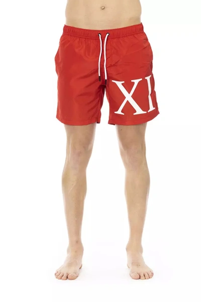 Shop Bikkembergs Swim Shorts With Degredé Print For Men's Men In Red