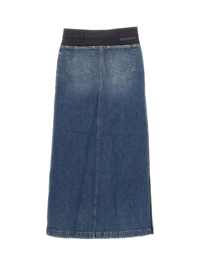 Shop Stella Mccartney Skirts In Blue Vintage Denim