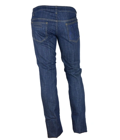 Shop Cavalli Class Elegant Dark Blue Denim Men's Essentials