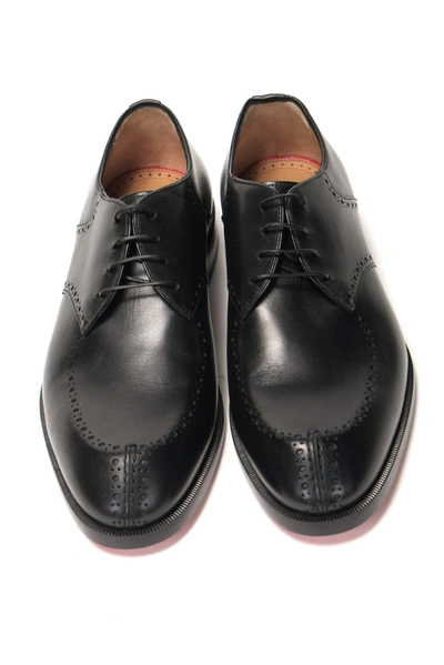 Shop Christian Louboutin Black A Mon Homme Flat Calf Men's Shoes