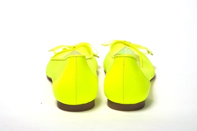 Shop Christian Louboutin Fluro Yellow Flat Point Toe Women's Shoe