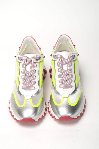 Shop Christian Louboutin Multicolor Version Sharkina Flat Rete Women's Sneaker