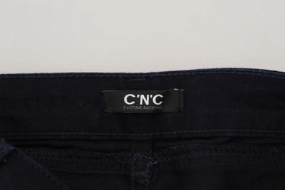 Costume National Black Low Waist Skinny Women Denim Jeans In Black