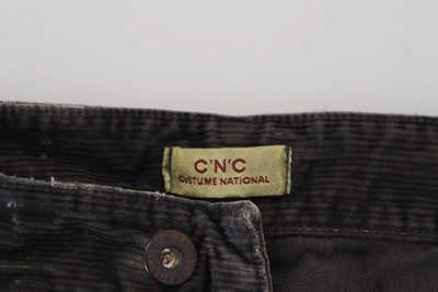 Shop Costume National Stylish Gray Corduroy Denim Men's Jeans