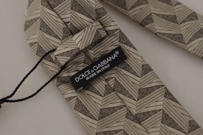 Shop Dolce & Gabbana Stunning Beige Silk Bow Men's Tie