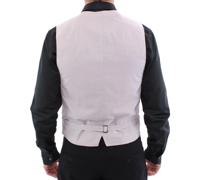 Shop Dolce & Gabbana Chic Beige Single Breasted Dress Men's Vest