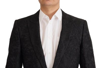 Shop Dolce & Gabbana Glittering Black Martini Suit Men's Set