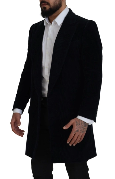 Dolce & Gabbana Black Single Breasted Formal Wool Blazer In Black