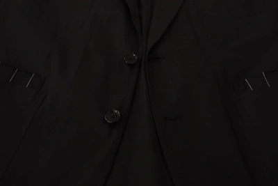 Dolce & Gabbana Elegant Black Cotton-wool Blend Blazer Men's Jacket In Black