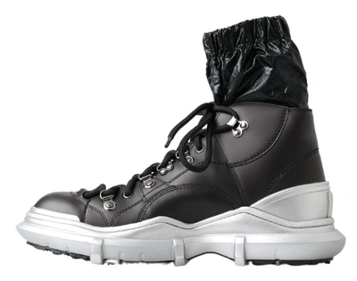 Dolce & Gabbana Black Nylon Boot In Black