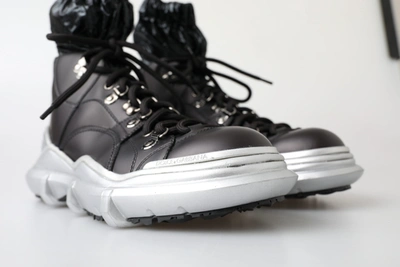 Dolce & Gabbana Black Nylon Boot In Black