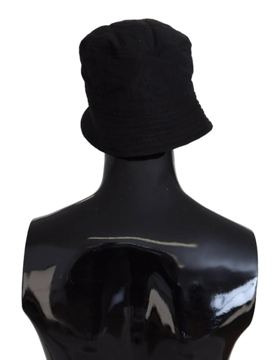 Shop Dolce & Gabbana Elegant Black Bucket Women's Cap