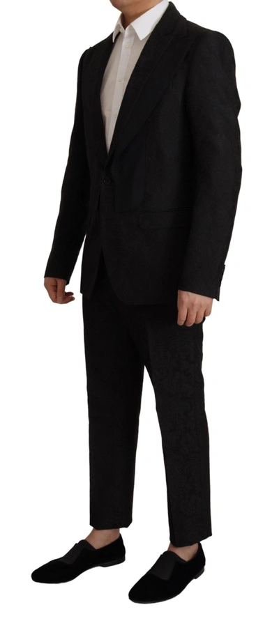 Dolce & Gabbana Elegant Black Two-piece Martini Suit In Black