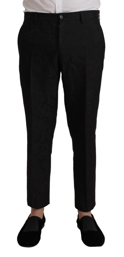 Dolce & Gabbana Elegant Black Two-piece Martini Suit In Black