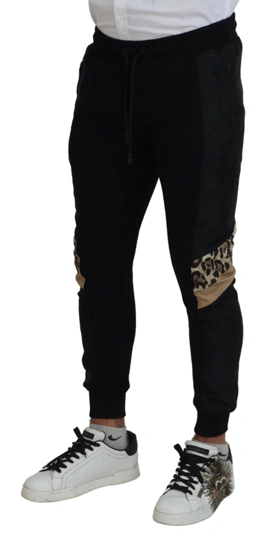 Dolce & Gabbana Elegant Black Jogger Pants For The Modern Man In Black