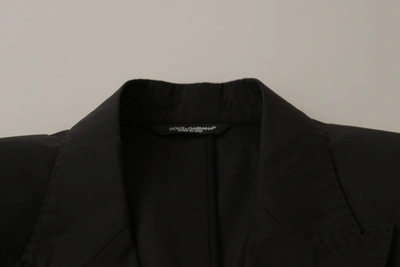 Shop Dolce & Gabbana Elegant Taormina Black Cotton Men's Blazer