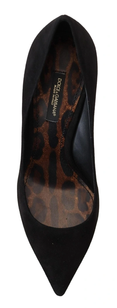Shop Dolce & Gabbana Black Suede High Heels Pumps Classic Women's Shoes