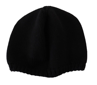 Shop Dolce & Gabbana Elegant Virgin Wool Slouch Women's Hat In Black